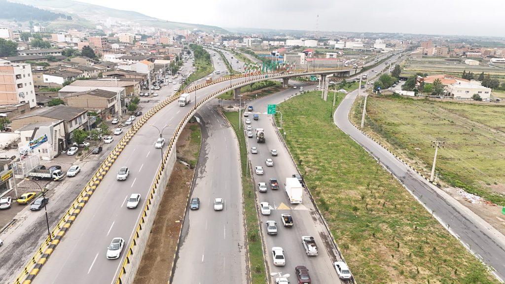 روگذر کمربندی زنگیان پی بتن گرگان